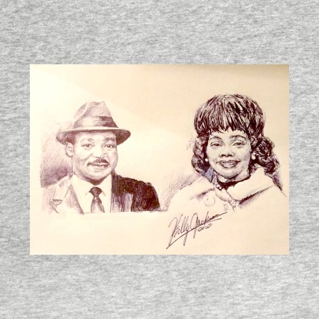 Martin Luther and Coretta Scott King by cindybrady1986